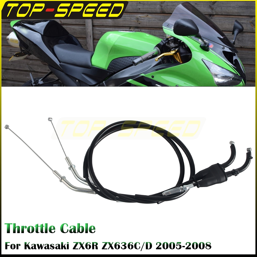 Braided Line - Throttle Cable For Kawasaki ZX6R ZX636C