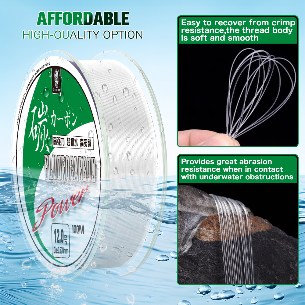 ZUKIBO 50m 100m 100% Fluorocar - Copolymer Line 리뷰 및 가격