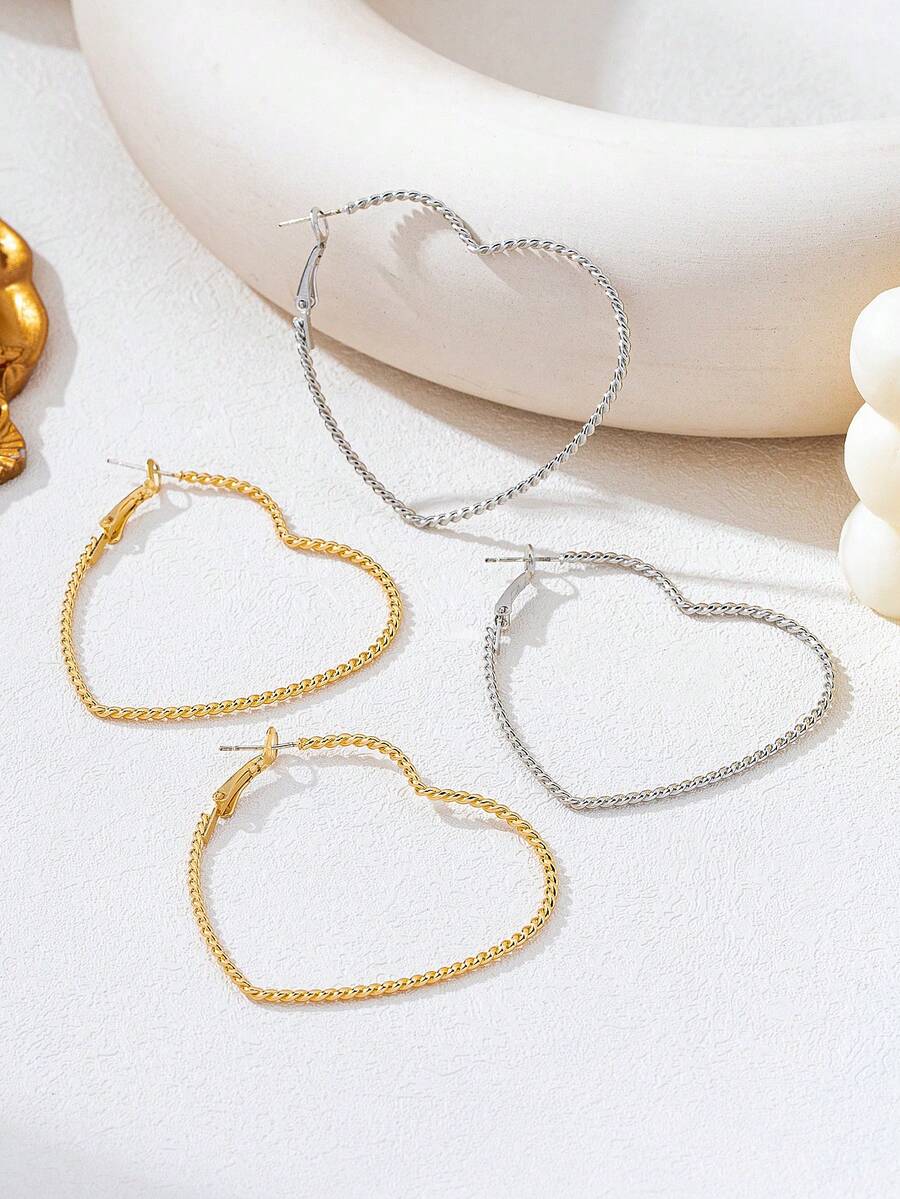 1 Pair Braided Line Heart Shap - Braided Line 리뷰 및 가격
