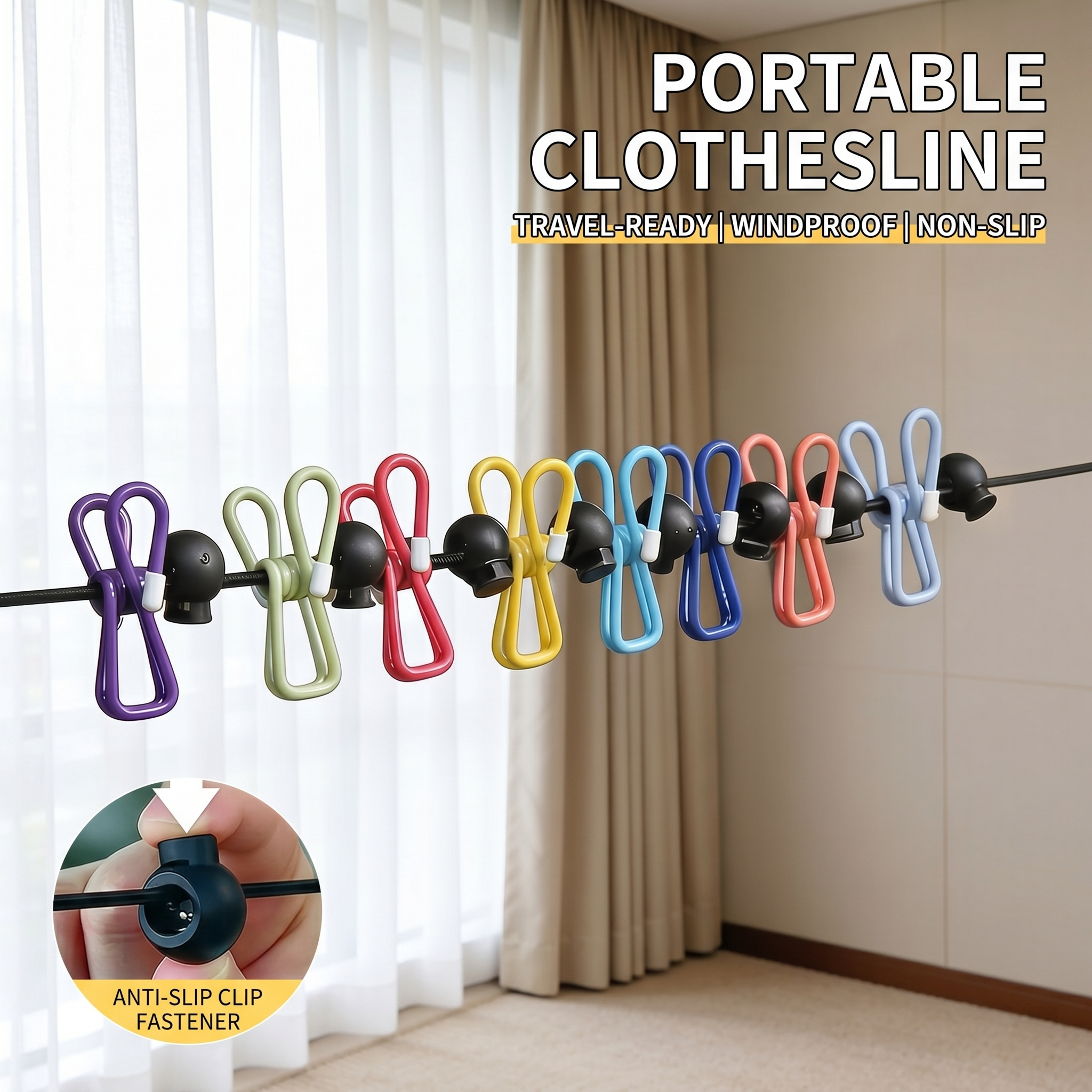 Travel Clothesline Clothes Lin - Tippet Line 리뷰 및 가격