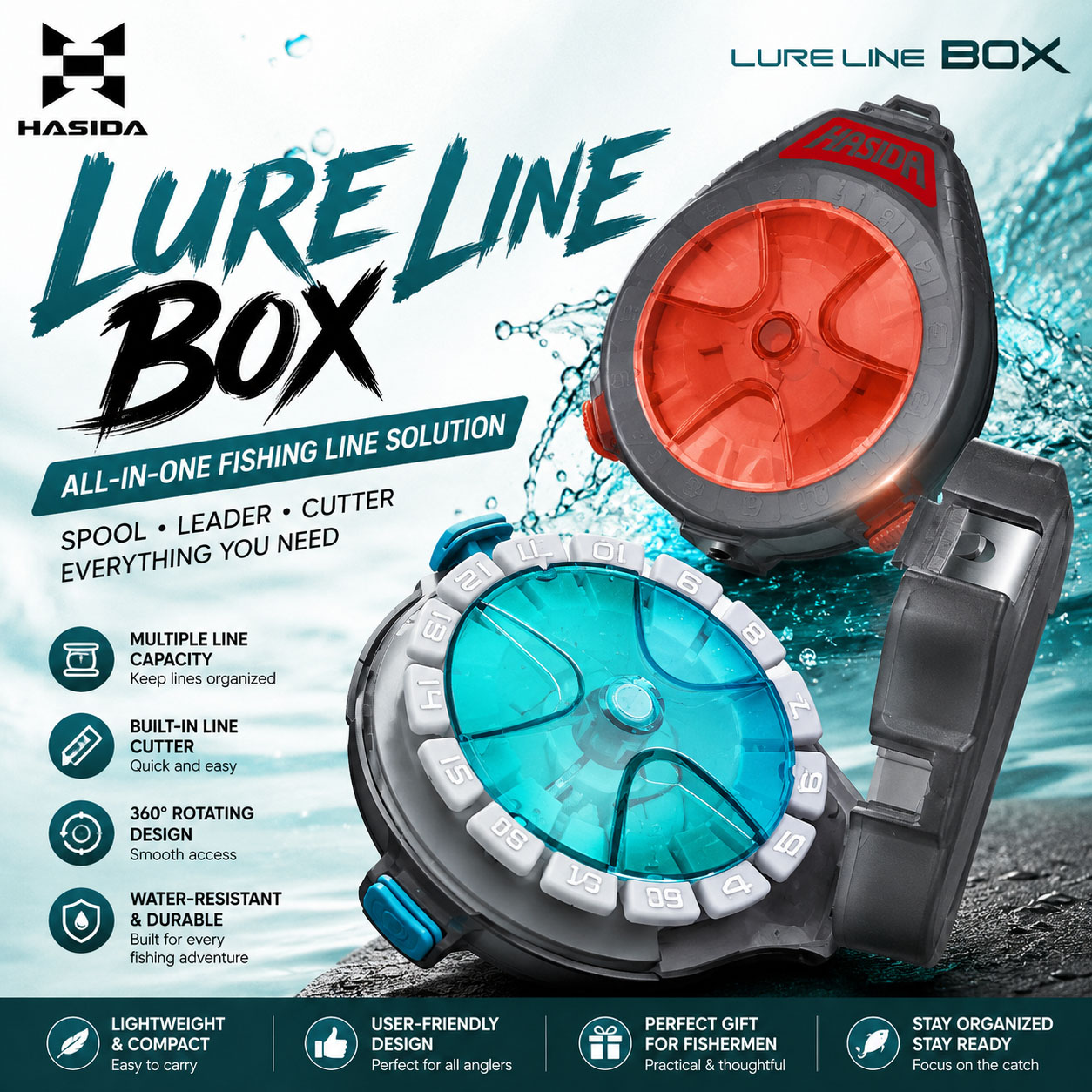 HASIDA Sub Line Box Fishing Ta - Fishing Line Box 리뷰 및 가격